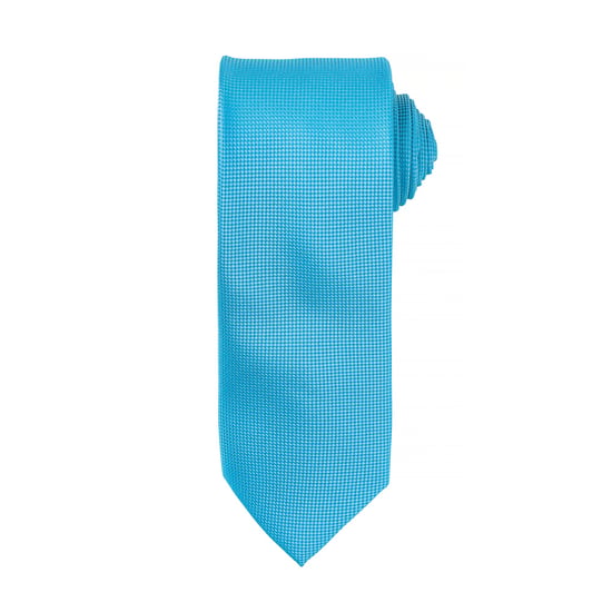 Premier Heren Micro Wafel Formele Work Tie (Turquoise) - Image 1