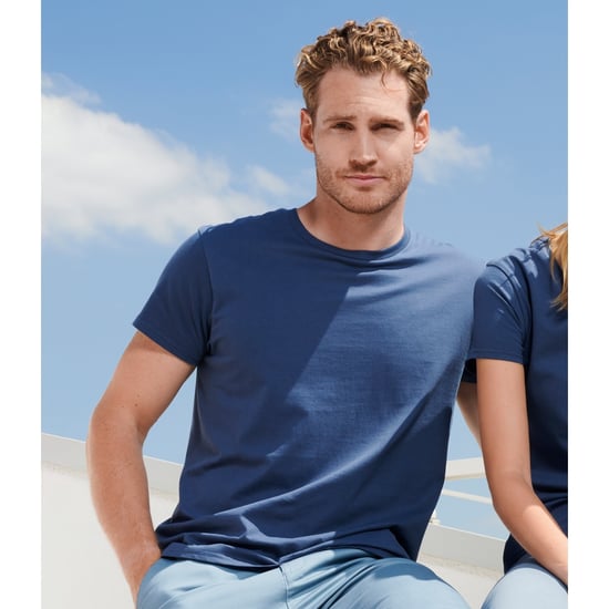 SOLS Heren Crusader Organisch T-shirt (Denim) - Image 4