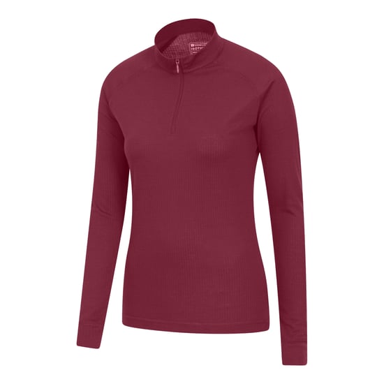 Mountain Warehouse Dames/Dames Talus Zip Neck Thermo met lange mouwen (Roze) - Image 3