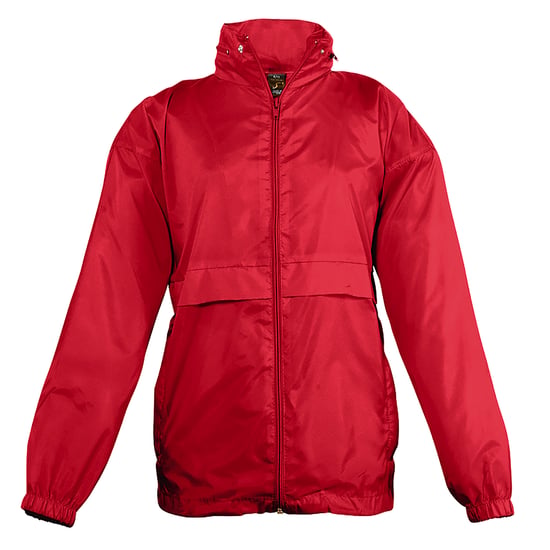SOLS Kinderen Unisex Surf Windbreaker Jacket (waterbestendig en winddicht) (Rood) - Image 1