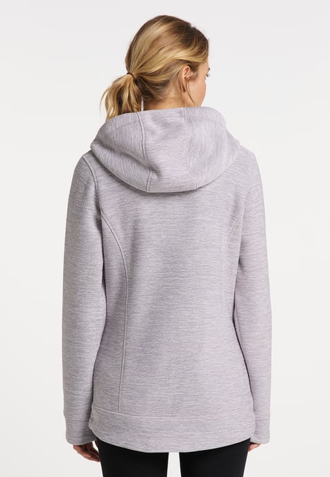 ICEBOUND Yuka serie Gebreide fleece jas Dames licht lavendel melange - Image 4