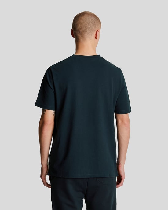 Lyle & Scott Men's Plain Pique Pocket T-Shirt in Navy