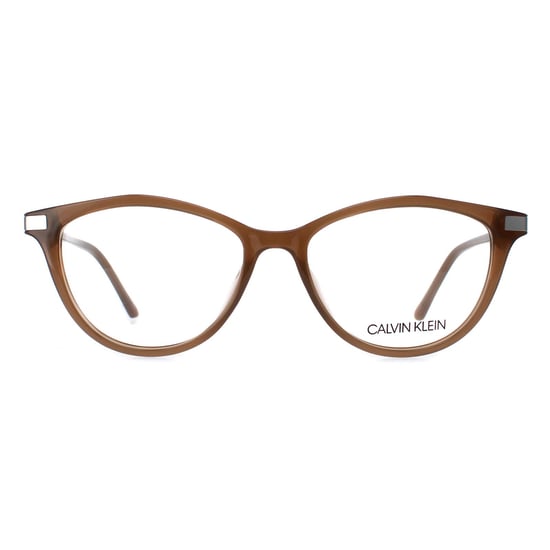 Calvin Klein Cat Eye Womens Milky Taupe Glasses