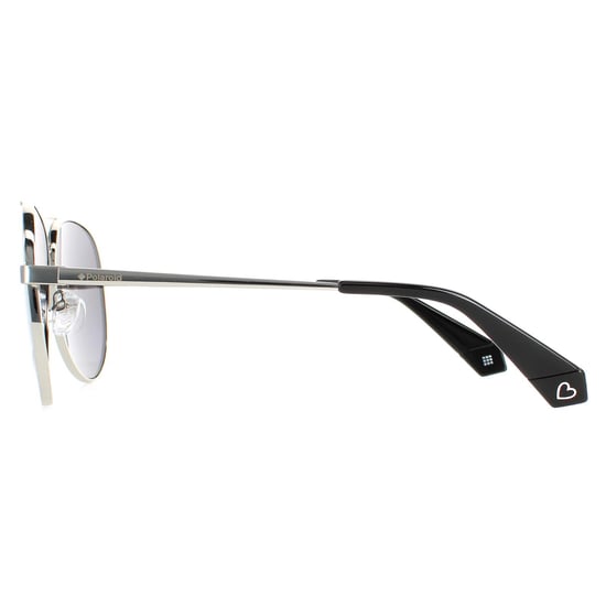 Polaroid Aviator Womens Silver Love Island Silver Mirror Polarized PLD 6069/S/X/LI
