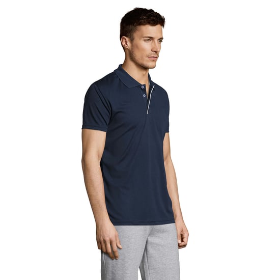 SOLS Heren Performer Sport Poloshirt (Franse marine) - Image 3