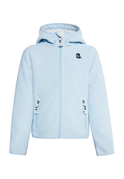 Schmuddelwedda Gebreide fleeceblouse Jongens IJsblauw gemêleerd - Image 1