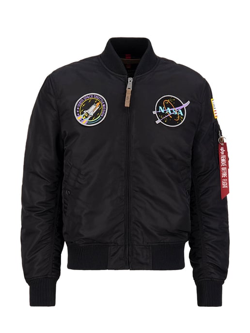 Alpha Industries Men's MA-1 VF NASA BOMBER JACKET in Black