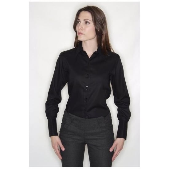 Russell Collectie Dames/Dames Lange Mouw Ultiem Niet-Ijzershirt (Zwart) - Image 3