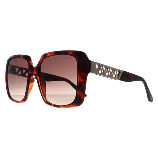 Guess Square Womens Dark Havana Brown Gradient GU7689