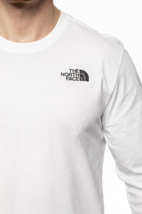 The North Face Mens Long Sleeve Easy Tee in White