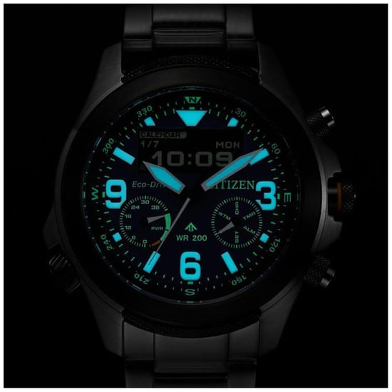 Citizen Promaster Land U822 Heren Horloge Zilverkleurig JV1006-51L - Image 4
