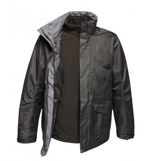 Regatta Mens Benson III 3-in-1 Breathable Jacket (Black/Black)