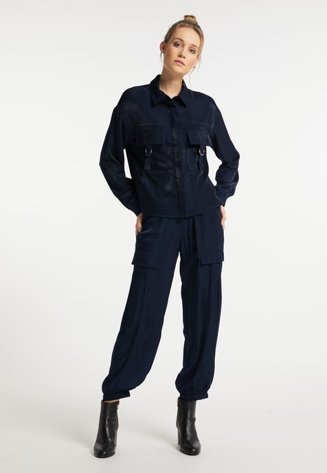 Dreimaster Blouse Dames marine - Image 3