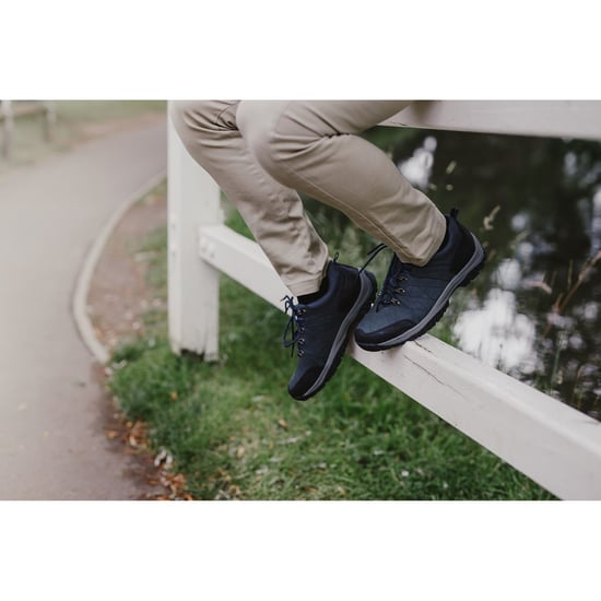 Cotswold Toddington Leren Heren Marineblauwe Veterschoenen - Image 6