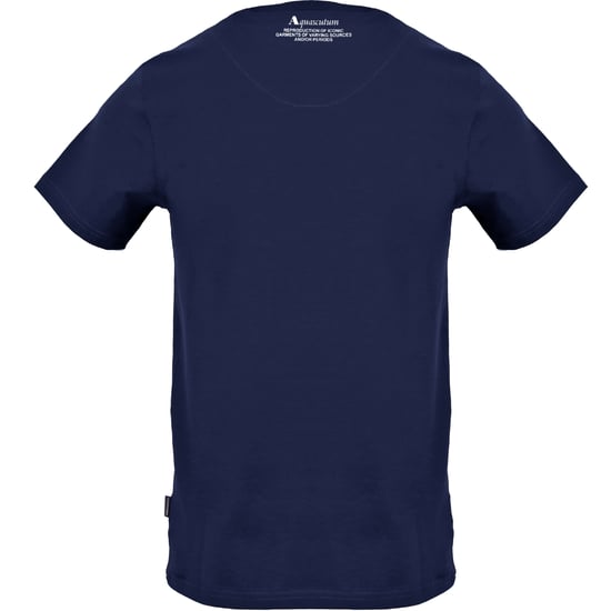Aquascutum Large Shield Aldis Logo Navy Blue T-Shirt