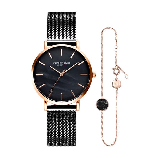 VICTORIA HYDE Horloge Geschenkset Seven Sisters zwart - Image 1