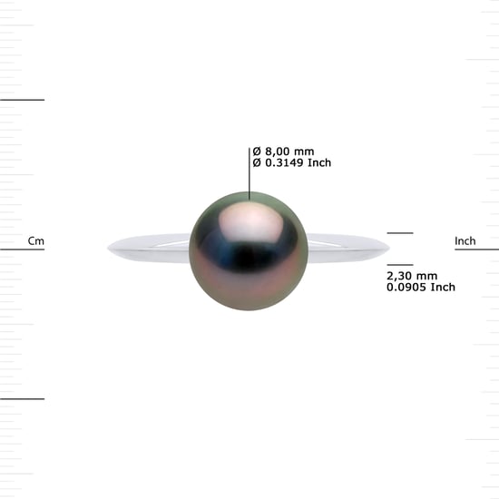 DIADEMA - Ring - Tahitian Pearl - White Gold