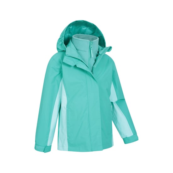 Mountain Warehouse Kinder/Kinder Lightning 3 in 1 Waterdichte Jas (Teal) - Image 4