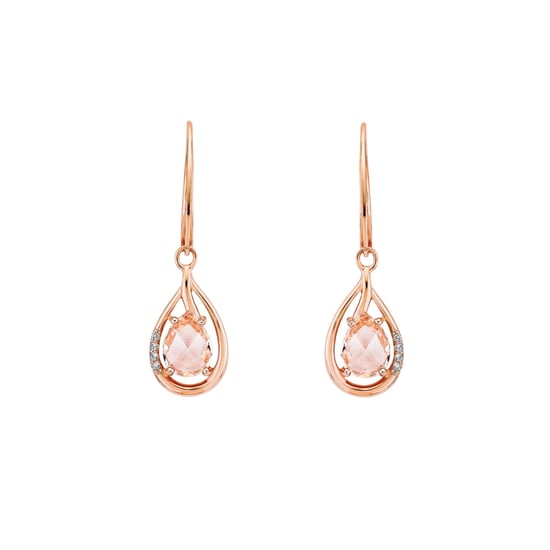 Amor earring for ladies, 925 Sterling silver, zirconia synth.