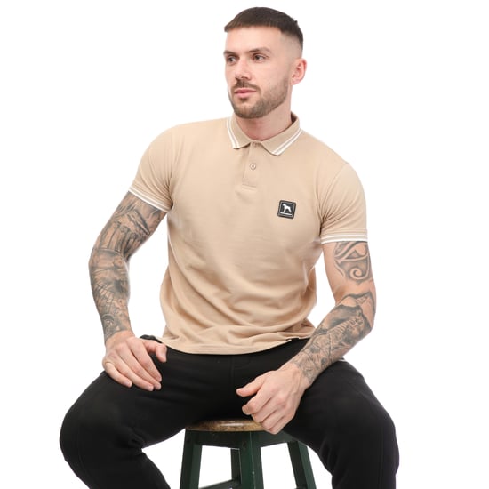 Men's One True Saxon Dixon Polo Shirt in Sand - Image 4