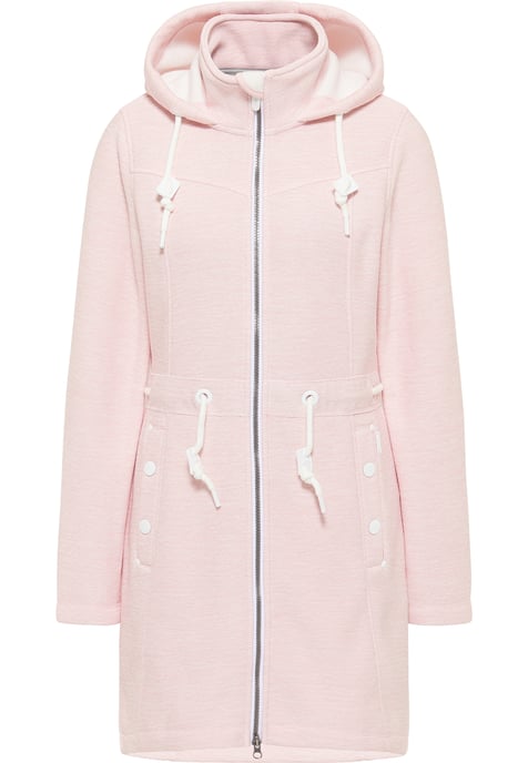 ICEBOUND Yuka serie Gebreide fleece jas Dames oud roze melange - Image 1