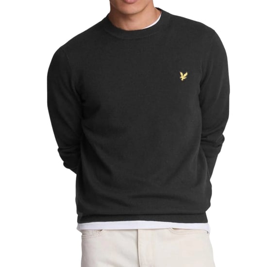 Lyle & Scott Gunmetal grijze pull-over trui met ronde hals - Image 1