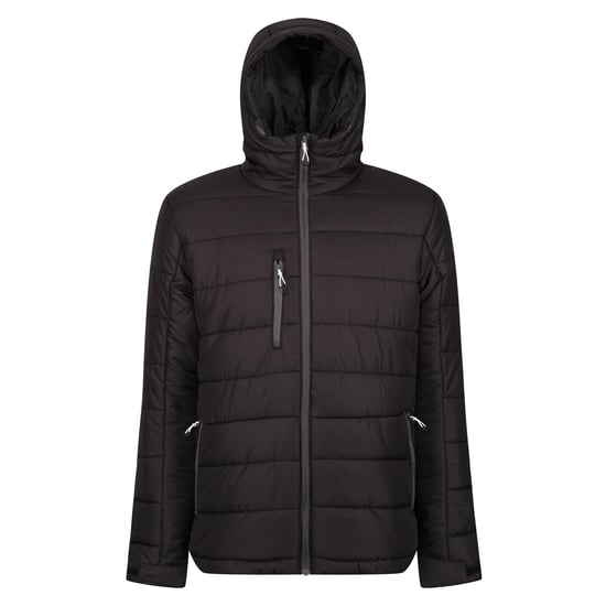 Regatta Mens Navigate Thermal Padded Jacket (Black/Seal Grey)