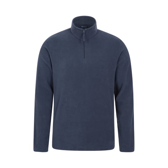 Mountain Warehouse Heren Camber II Half Zip Fleece Top (Marine) - Image 1