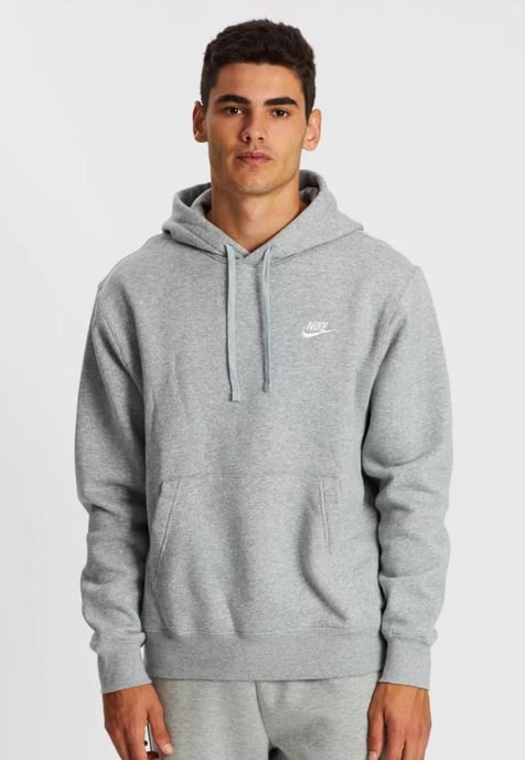 Nike Heren Sportswear Fleece Pullover Hoodie in Grijs - Image 1