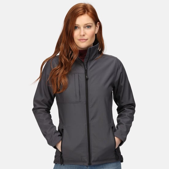 Regatta - Dames Professional Octagon II Waterdichte Softshell Jas (Grijs/Zwart) - Image 2