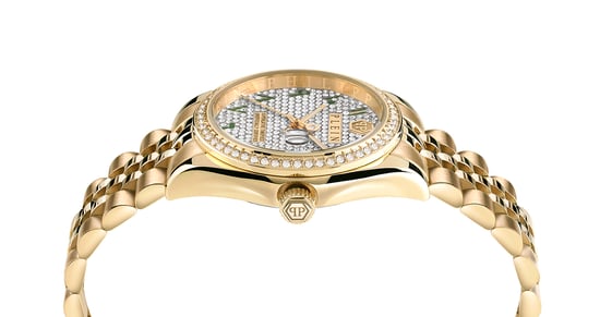 Philipp Plein Date Superlative Dames Gouden Horloge PW2BA0223 - Image 2