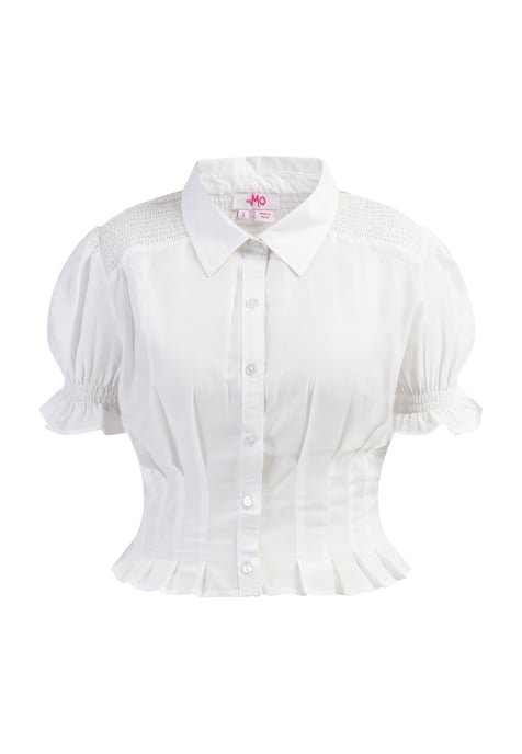 Mymo blouse met korte mouwen Dames wit - Image 1