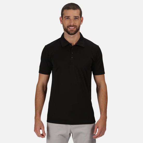 Regatta Mens Honestly Made Recycled Polo Shirt (Black)