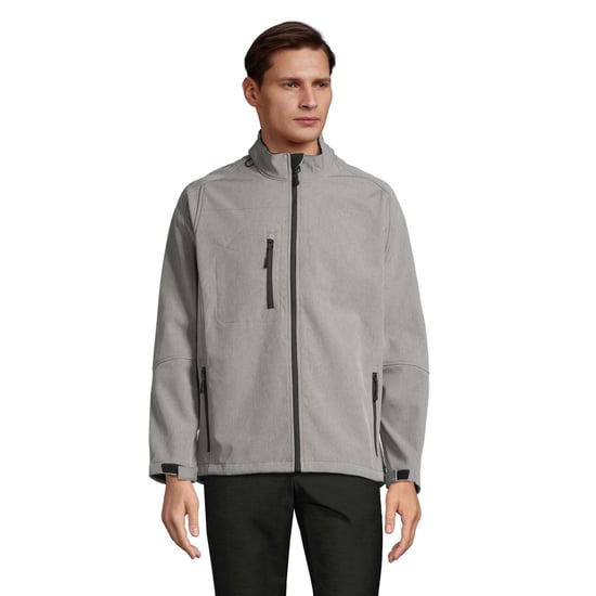 SOLS Heren Relax Soft Shell Jas (Grijze Melange) - Image 1