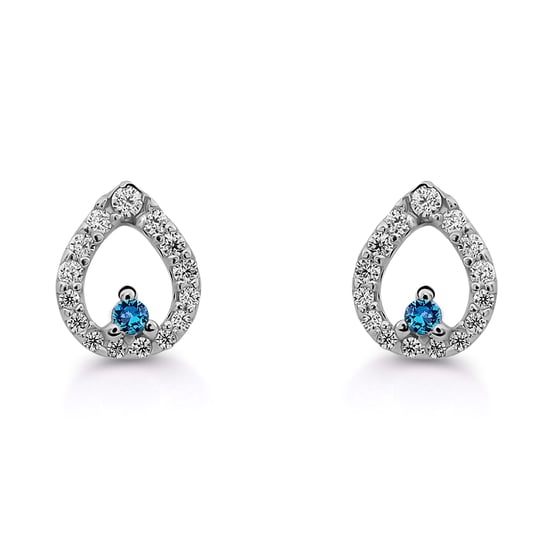 Orphelia 'Kiana' Women's 925 Sterling Silver Set: Necklace + Earrings - Silver SET-7487