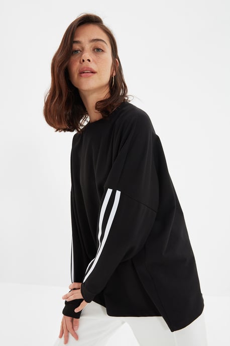 Trendyol Vrouwen Ronde hals Off-shoulder Sweatshirt - Image 3
