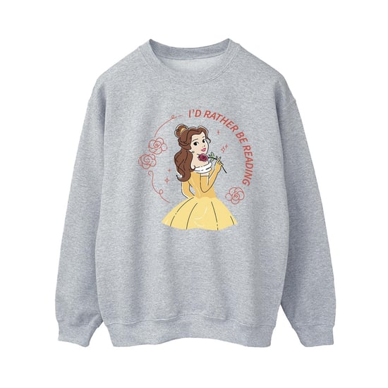 Disney Dames/Dames Beauty And The Beast I´d Rather Be Reading Sweatshirt (Sportgrijs) - Image 1