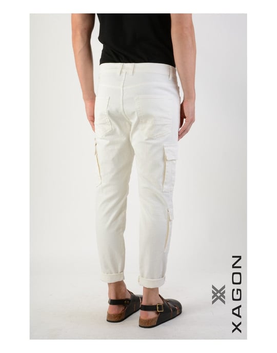 Xagon broek Cargo Mannen beige - Image 4