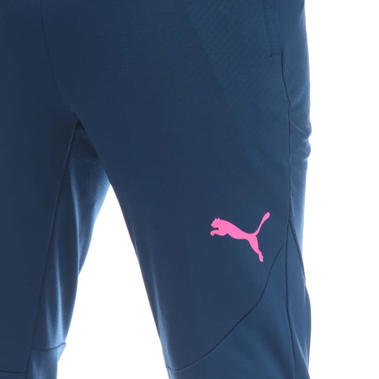 Heren Puma IndividualFINAL Trainingsbroek in Blauw - Image 3