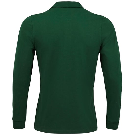 SOLS Heren Perfecte Lange Mouw Piqu Polo Shirt (Fles groen) - Image 2