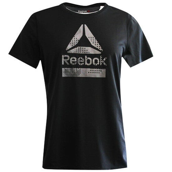 Reebok Active Chill Black Short Sleeved Womens Tee Top T-Shirts BQ4994 RW14