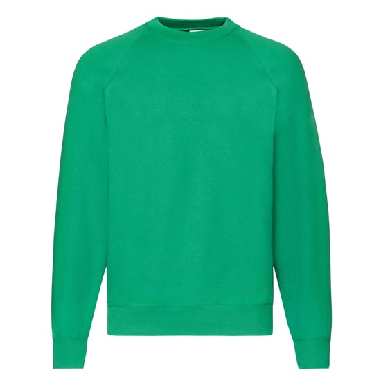 Fruit of the Loom Heren Klassiek Raglan Sweatshirt (Kelly Groen) - Image 1