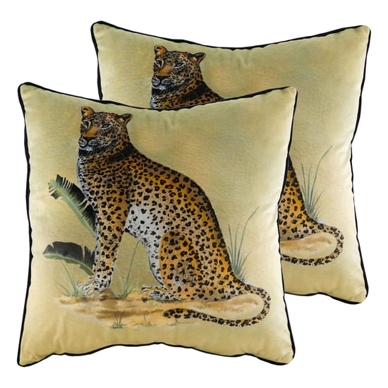 Kibale Leopard Kussens (Tweepack) - Image 1
