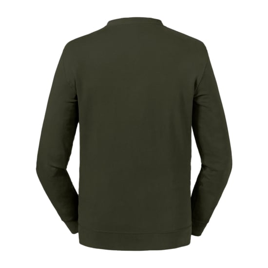 Russell Volwassenen Unisex Pure Organic Reversible Sweatshirt (Donkere Olijf) - Image 2