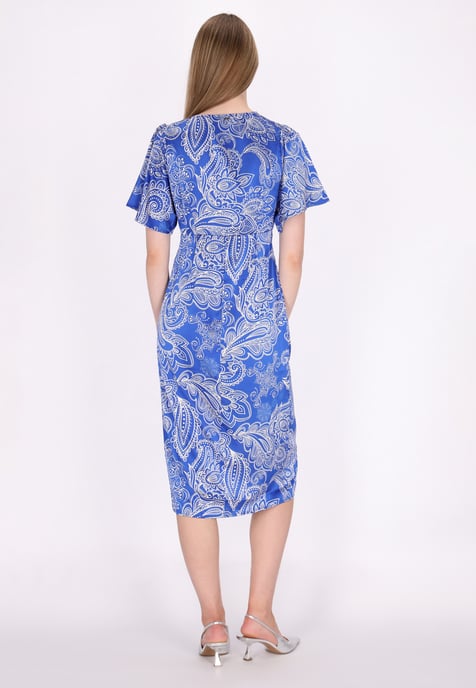 Dreimaster Jurk Dames wit lila - Image 4