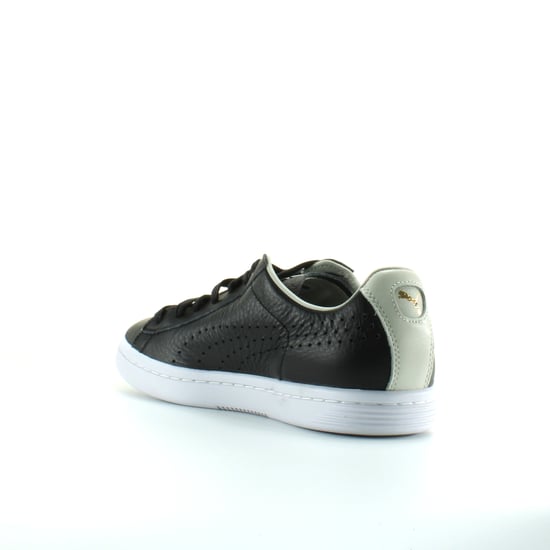 Puma Court Star NM Black Leather Mens Lace Up Trainers 357883 10