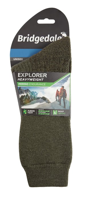 Bridgedale - Heren Outdoor Merino Wol Kniehoge Sokken - Olijf - Image 2