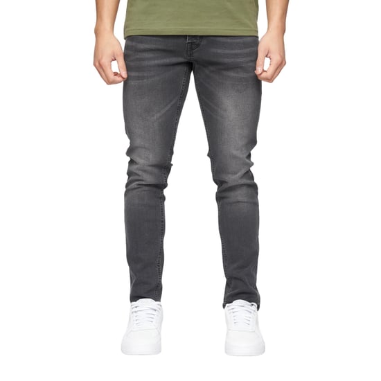 Crosshatch Heren Buraca Slim Jeans (Houtskoolwas) - Image 1