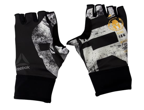 Reebok Spartan Race Fingerless Running Unisex Gym Gloves Black BK2524