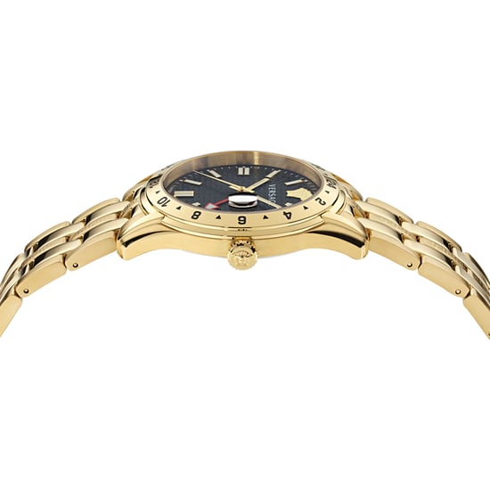 Versace Greca Tijd GMT Heren Gouden Horloge VE7C00723 - Image 2